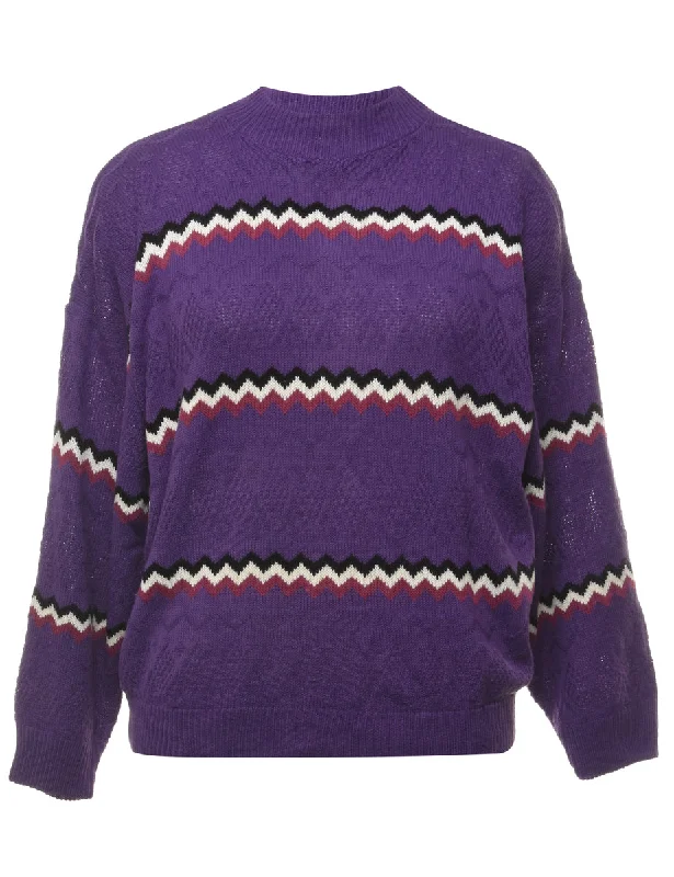 Purple Jumper - L