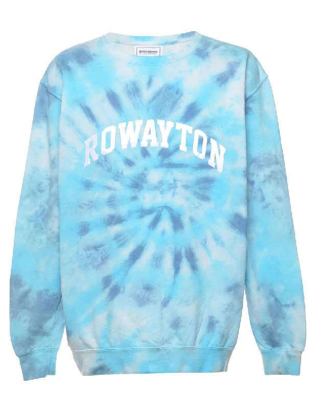 Blue Tie-dye Sweatshirt - L