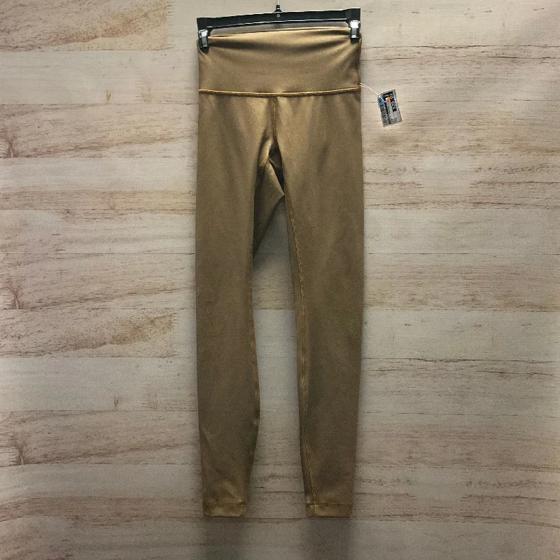 Athletic Leggings By Lululemon In Gold, Size: 2