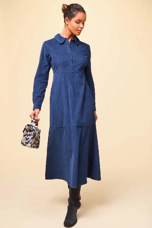 Marissa Corduroy Dress | Navy