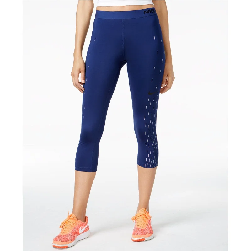 Nike Pro Women's Dri-fit Capri Leggings Blue Size Extra Large - 16