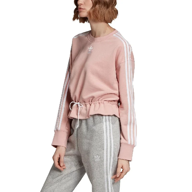 Adidas Originals Women's Bellista Tie Sweatshirt Pink Size Extra Large