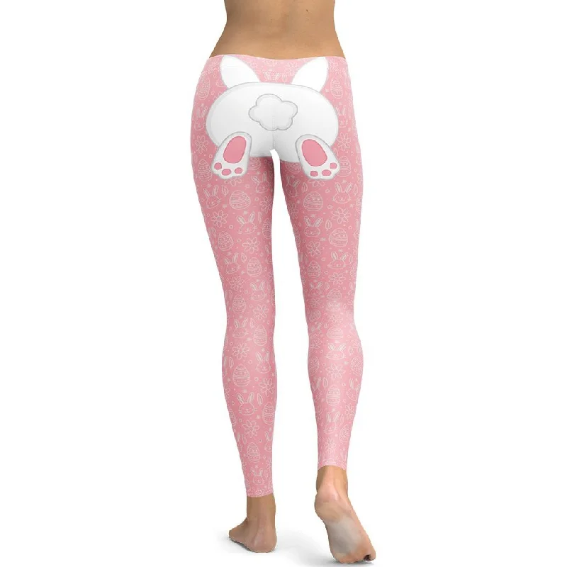 Bunny But* Easter Leggings (Pink)