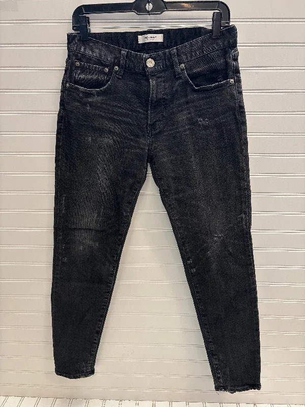 Jeans Straight By Moussy In Black Denim, Size: 6