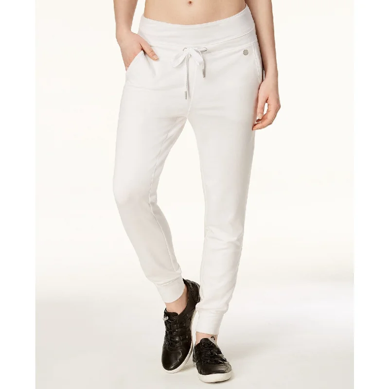 Calvin Klein Performance Women's Slim Sweatpants White Size Large - L