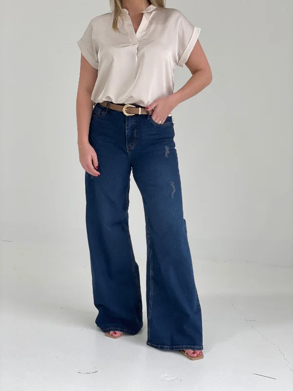 Extra Mile Wide Leg Jeans