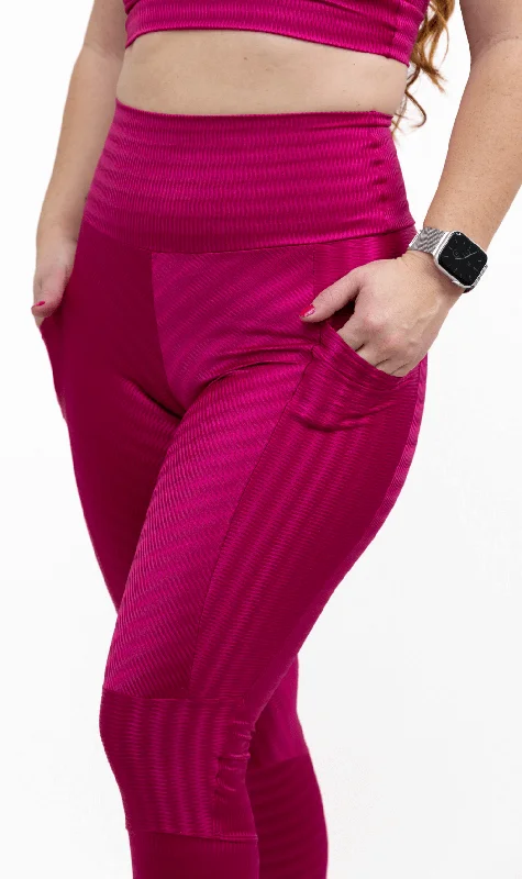 Legging Detox Disco 3D with Pocket Pink