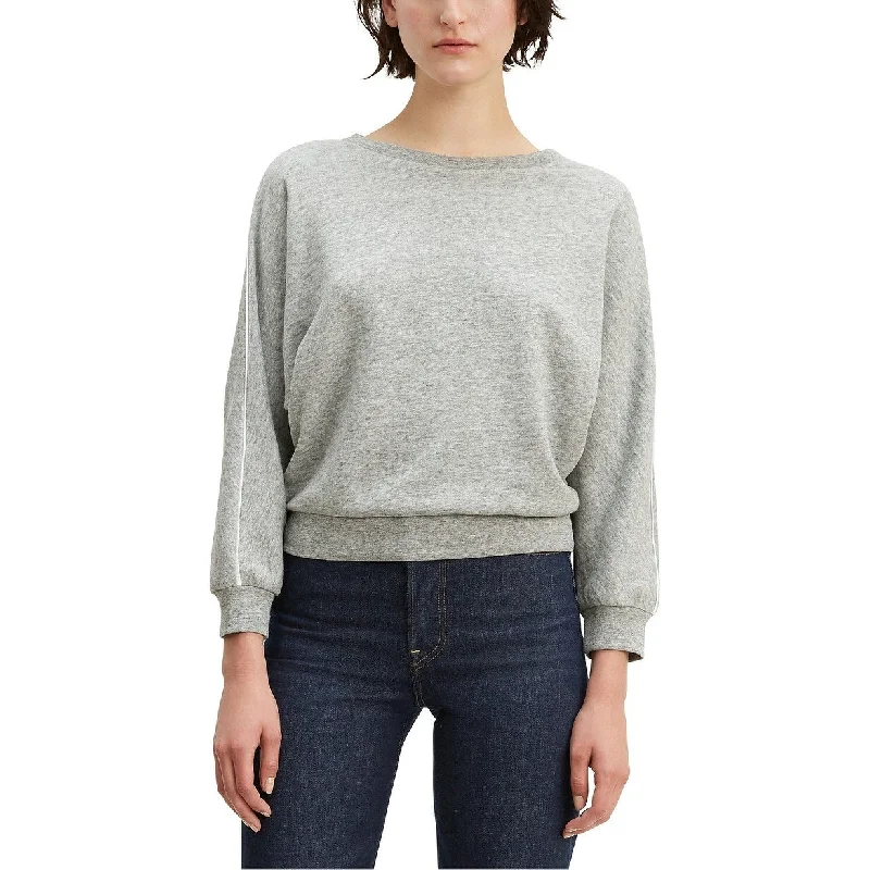 Levi's Women's Natalie Crewneck Sweatshirt Gray Size Extra Large