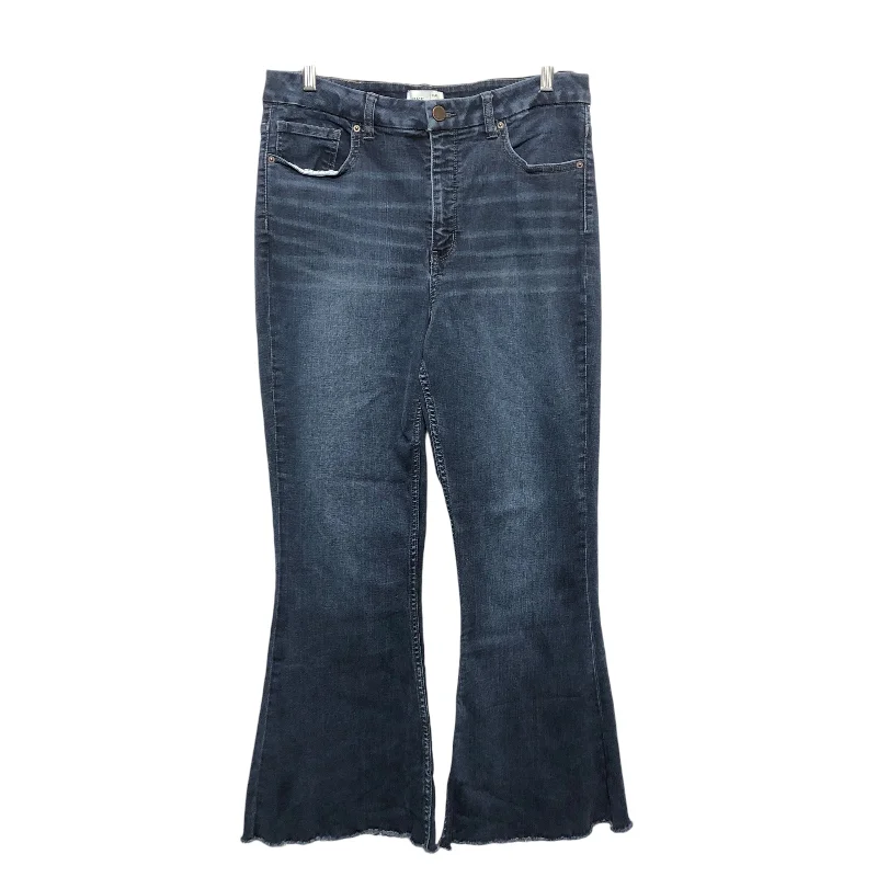 Jeans Flared By Bke In Blue Denim, Size:12