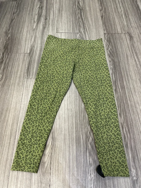 Athletic Leggings By J. Crew In Green, Size: L