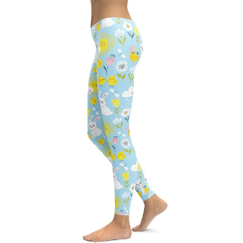 Easter Cute Pattern Leggings