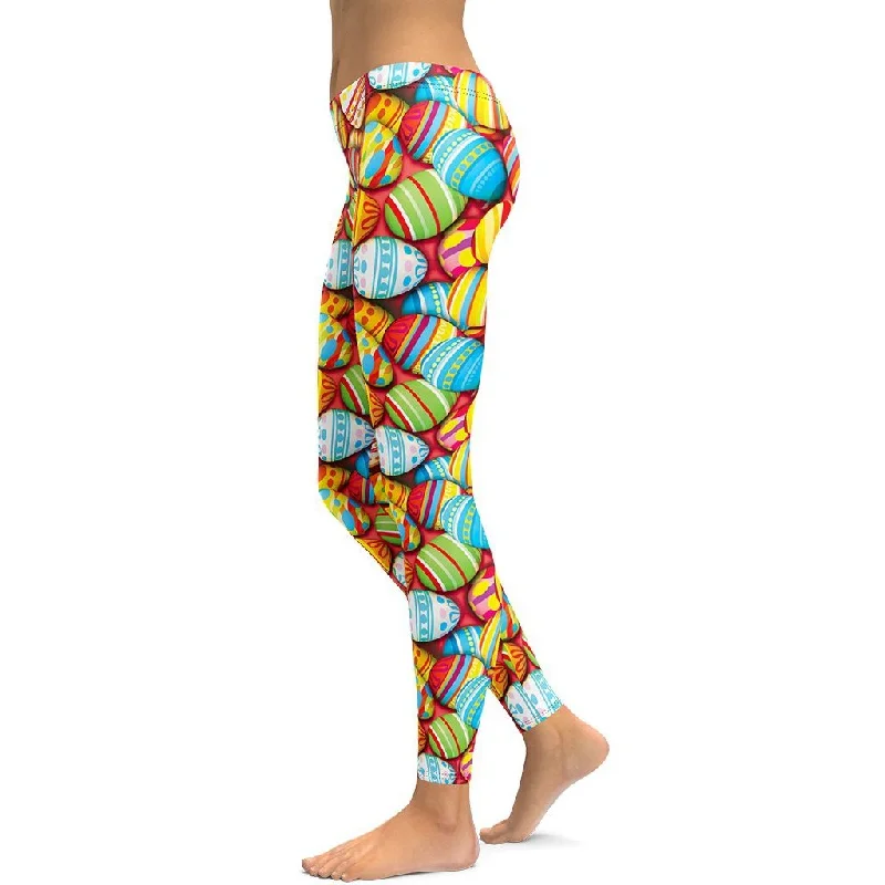 Colorful Easter Eggs Leggings