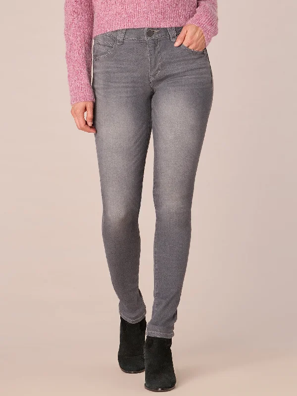 Stretch Gray Denim "Ab"solution® Jegging