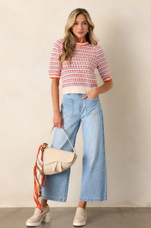 Seraphic Melody Light Wash Wide Leg Jeans