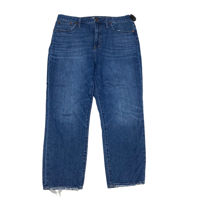 Jeans Cropped By Madewell In Blue Denim, Size: 14