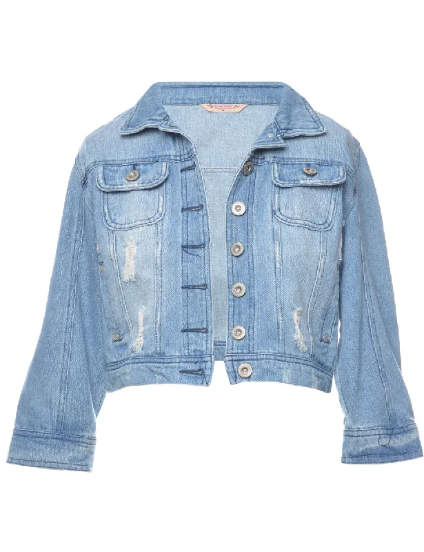 Light Wash Denim Jacket - M