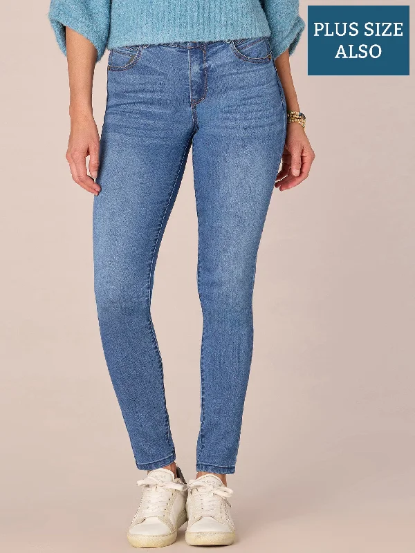 "Ab"solution Mid-Rise Jegging Plus Size Jeans