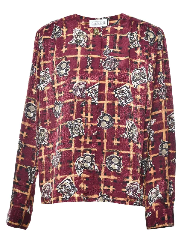 Patterned Blouse - L