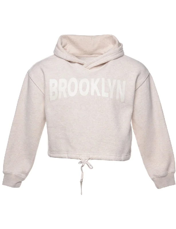 Cropped Brooklyn Hoodie - M