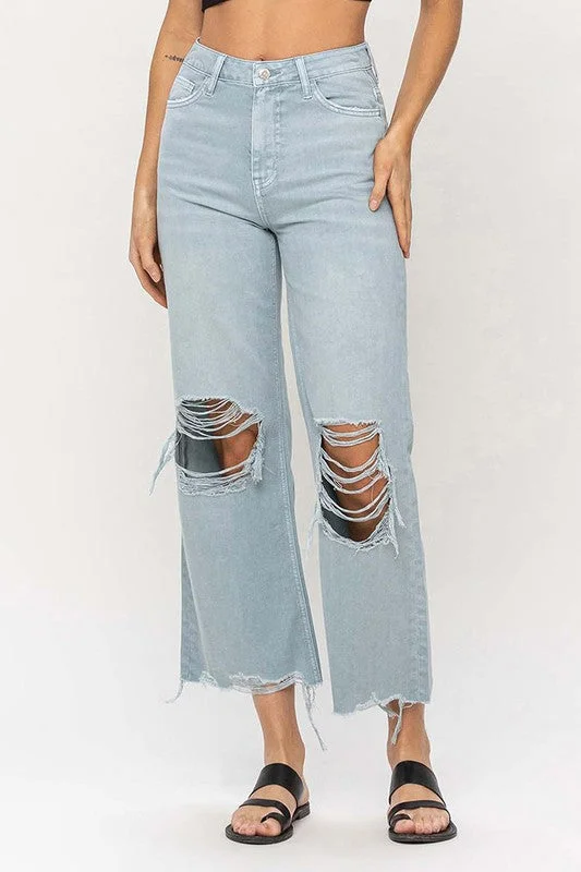 90"s Vintage Crop Flare Jeans