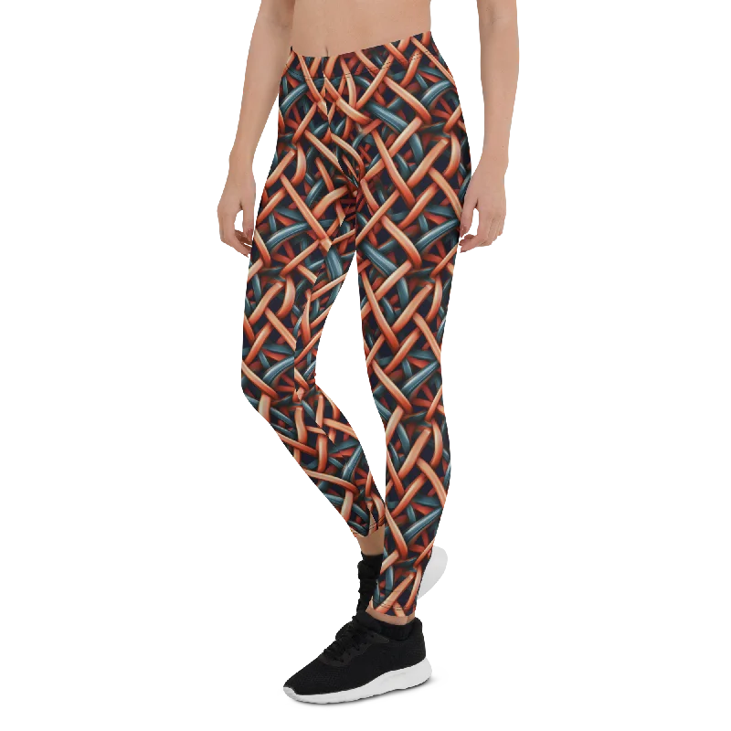 Twisted Pipe Leggings Elegant Women's 