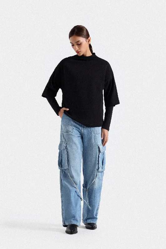 Wide Leg Cargo Jeans