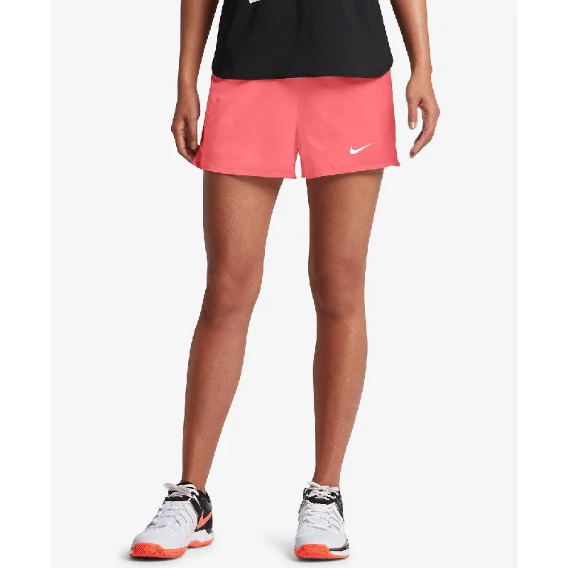 Nike Women's Flex Pure Tennis Shorts Lava Glow Size Medium - Pink