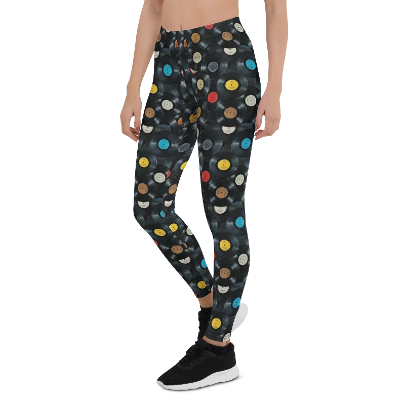 Vinyl Record Leggings