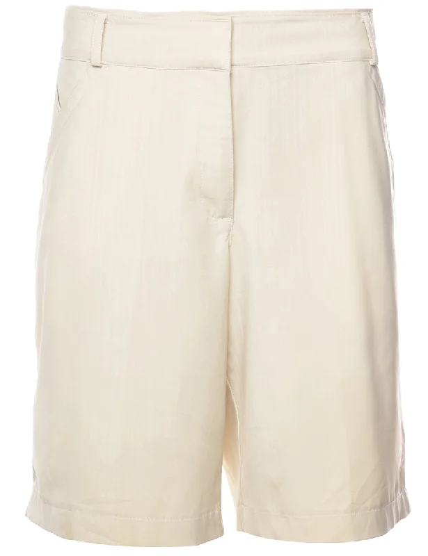 Knee Length Plain Shorts - W34 L10