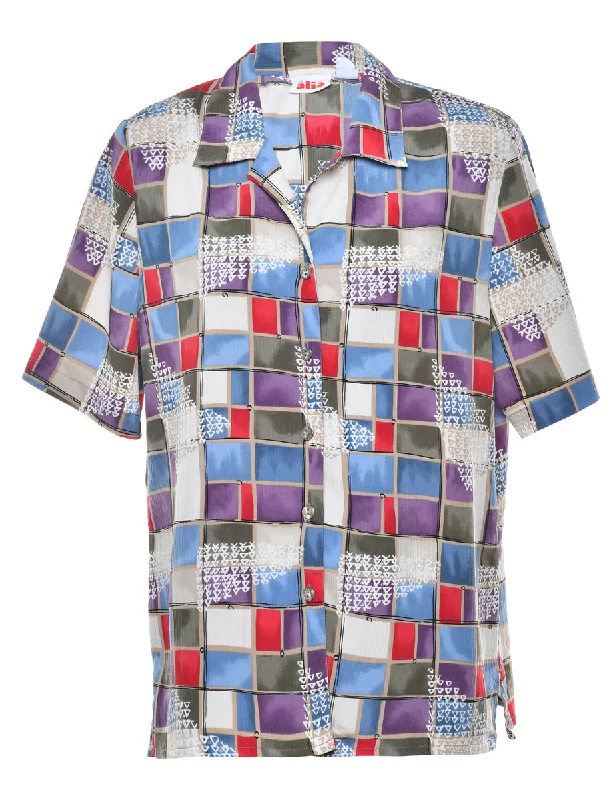 Geometric Blouse - L