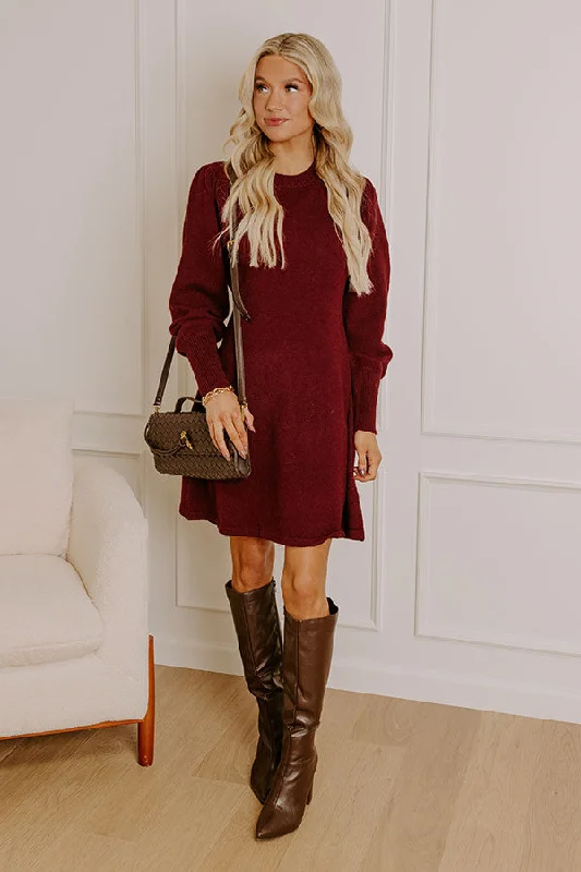 Social Gathering Sweater Mini Dress