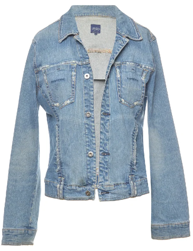 Light Wash Denim Jacket - L