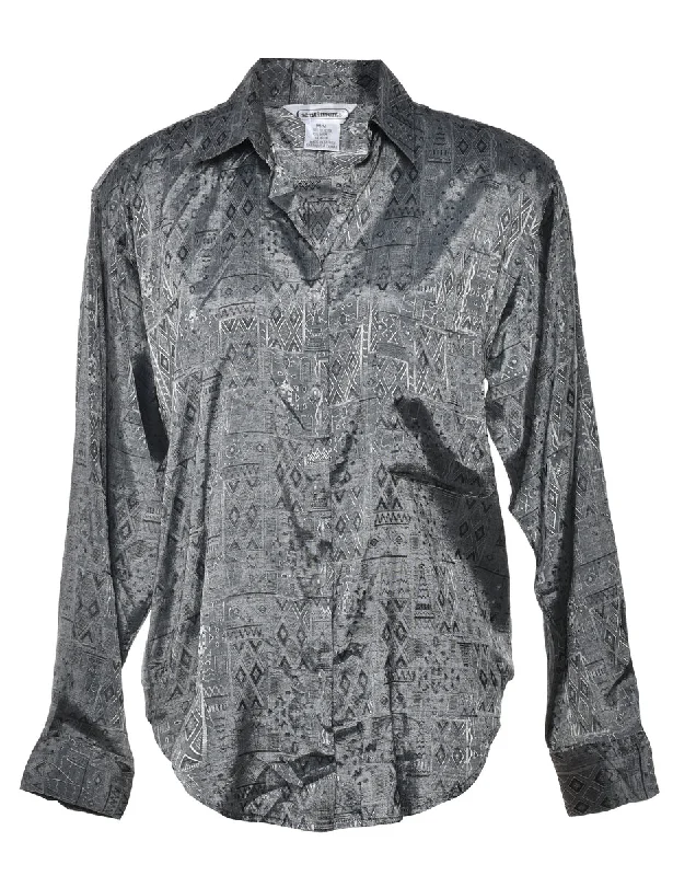 Brocade Pattern Shirt - M