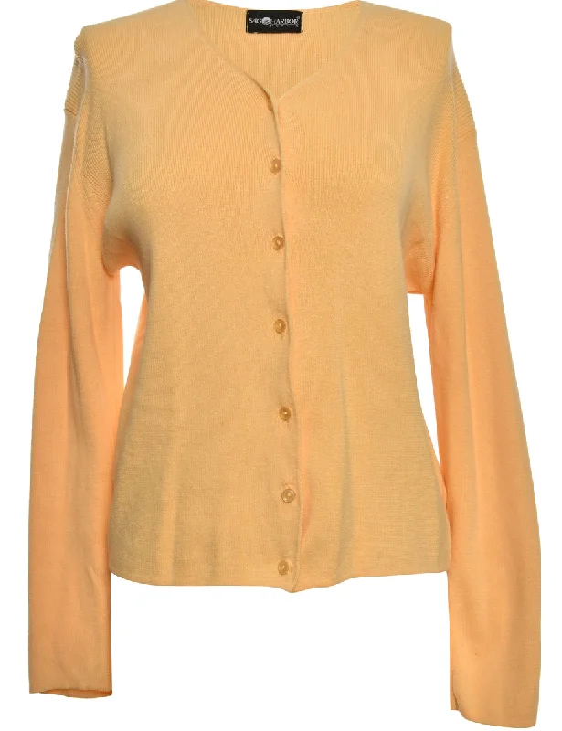 Yellow Sag Harbor Cardigan - M