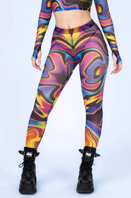 Space Fuel Mesh Leggings