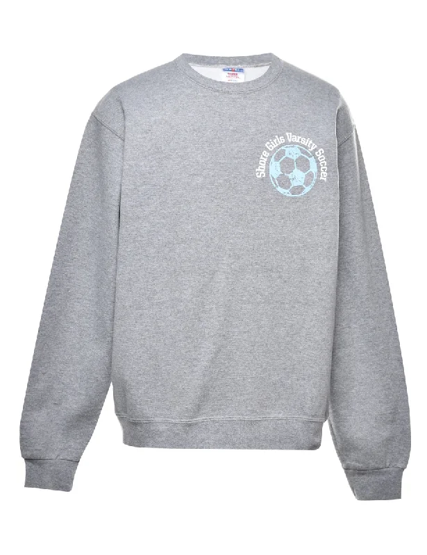 Soccer Printed Sweatshirt - M