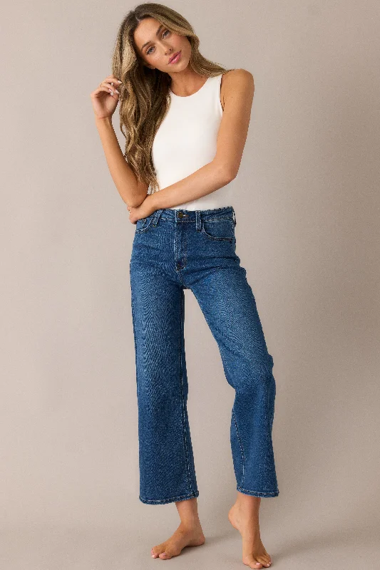 Always First Dark Wash Wide Leg Jeans