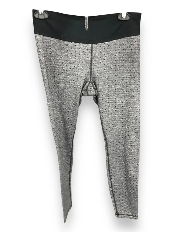 Athletic Leggings By Under Armour In Grey, Size: S