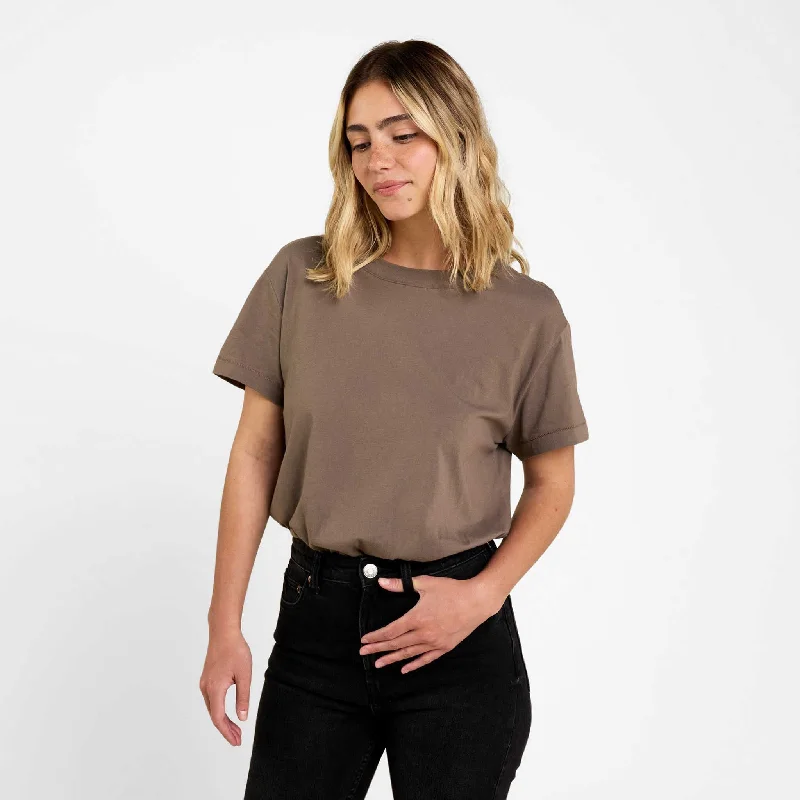Everyday T-Shirt Bodysuit | Mocha Compression