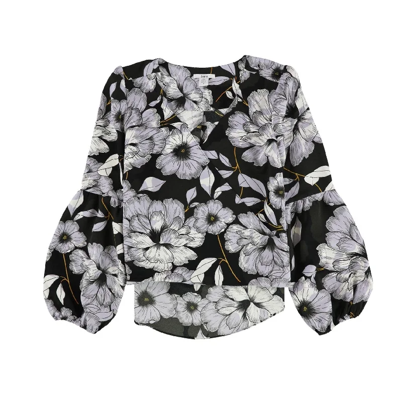 Bar Iii Womens Blouson-Sleeve Knit Blouse Modern Women's 